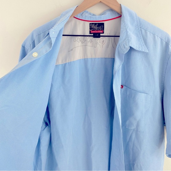 Quicksilver Light Blue Short-Sleeved Button-up Shirt - Picture 9 of 12